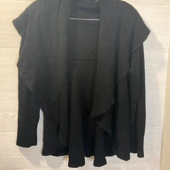 Jones New York Women's‎ Open Front Waterfall/ Drape Cardigan - Picture 3 of 5